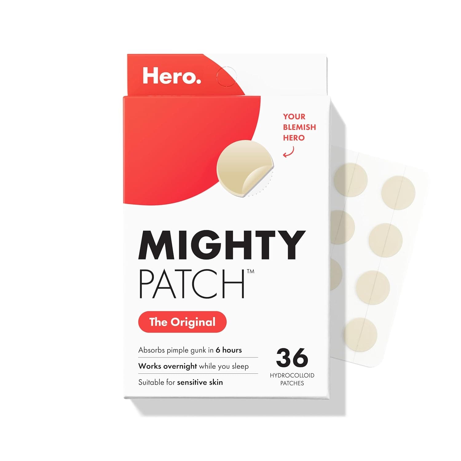 Hero Cosmetics Mighty Patch Original Pimple Patches 36 Count