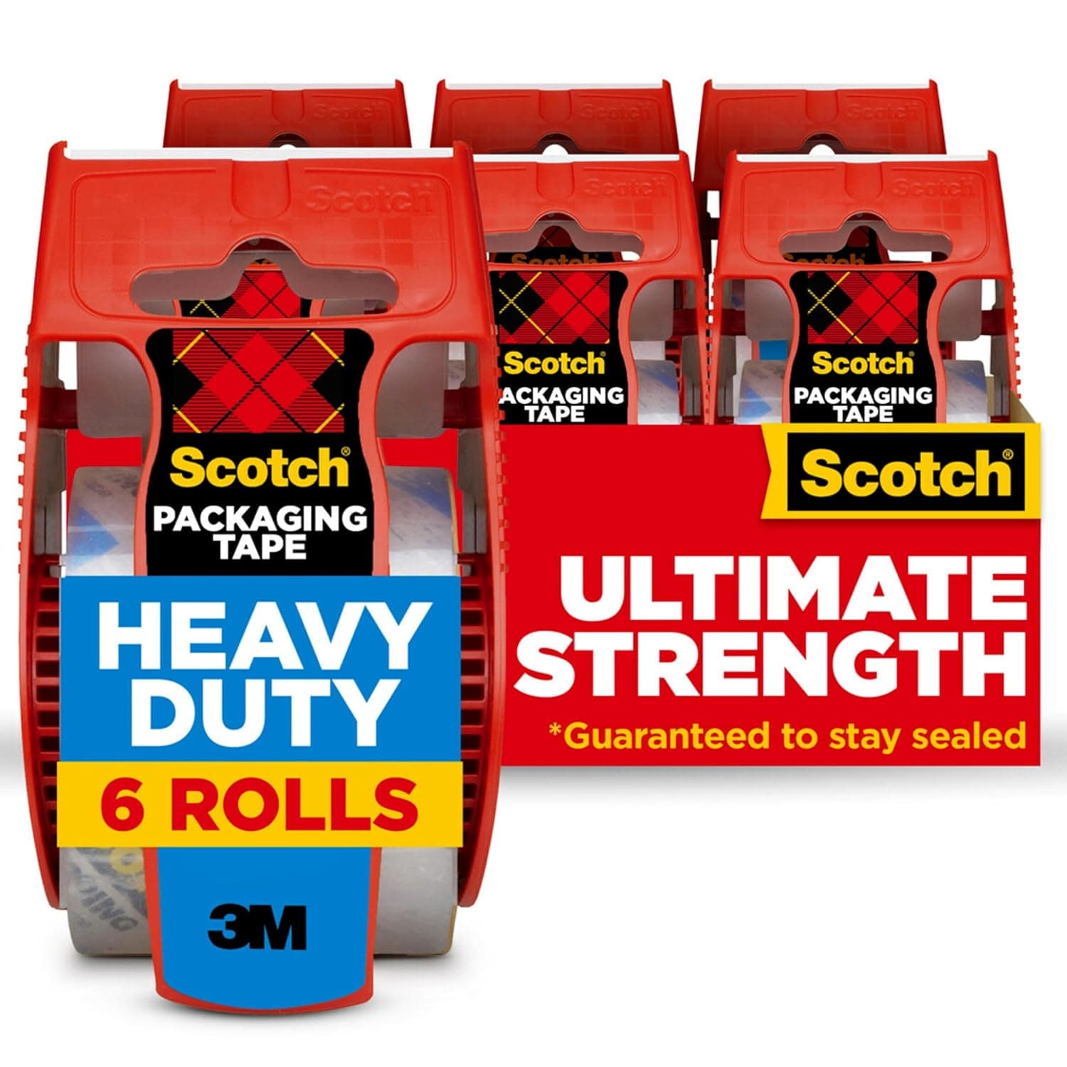 Scotch Heavy Duty Shipping Packaging Tape Clear