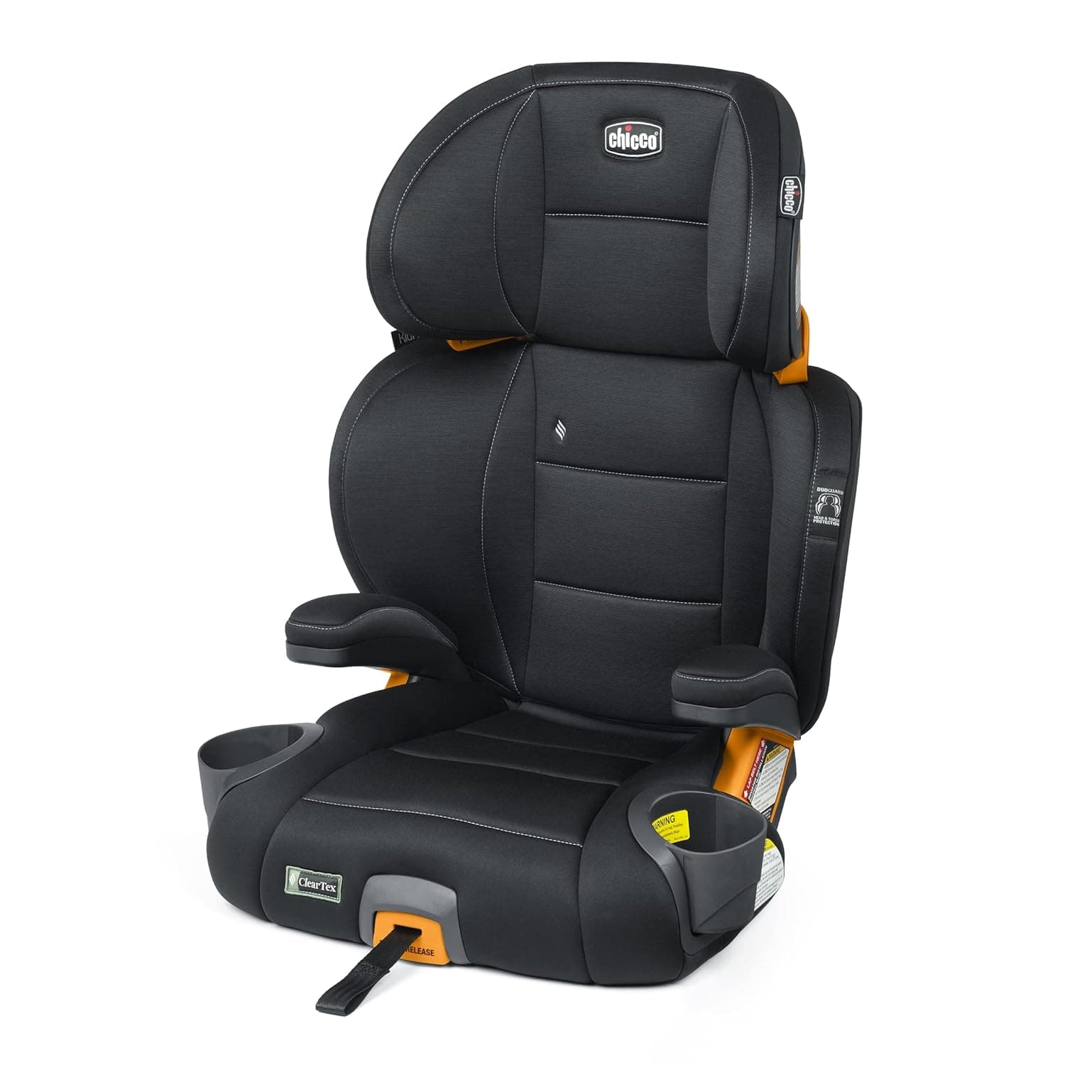 Chicco KidFit ClearTex Plus 2-in-1 Booster Car Seat Obsidian