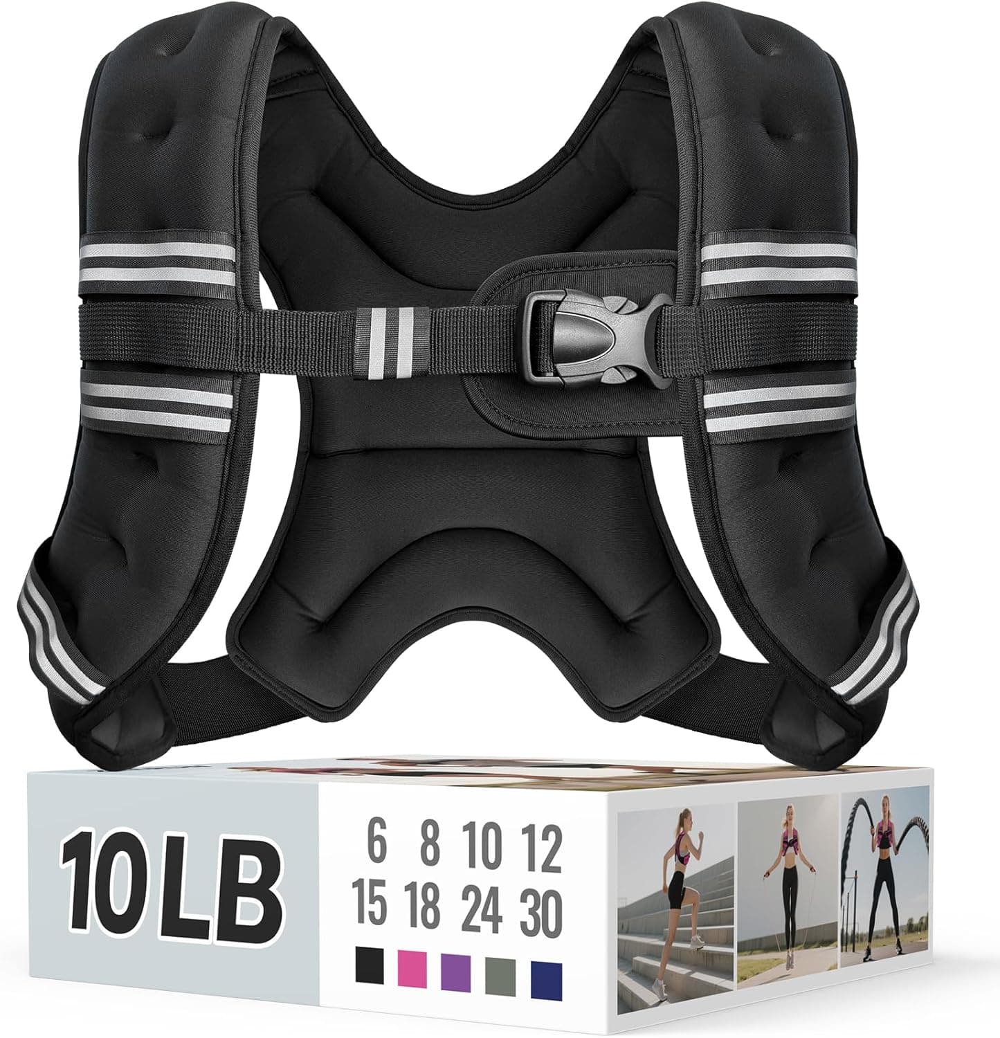 Zeerun Adjustable Weighted Vest 10 lb